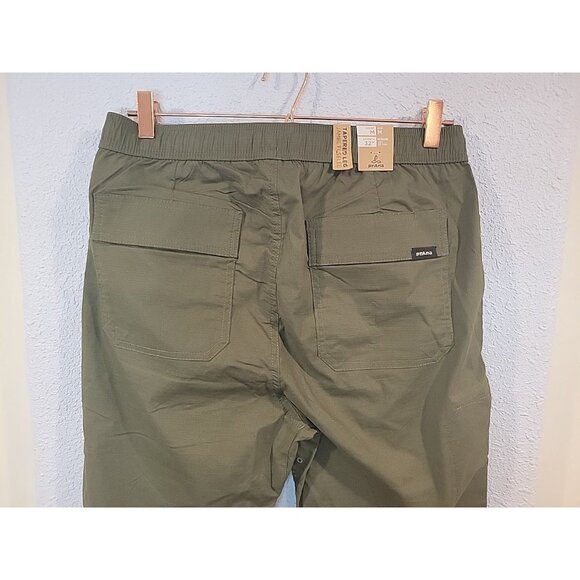 NWT prAna Olive Green Pants Tapered Regula Women’s Size Medium Pull On Hiking - Picture 5 of 8